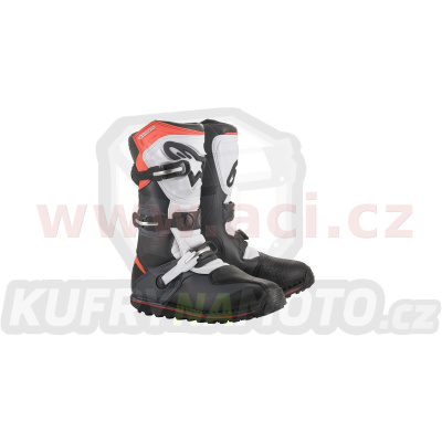 boty TECH TRIAL, ALPINESTARS (černá/šedá/bílá/červená fluo) 2024