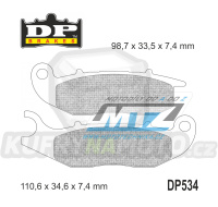 Destičky brzdové DP534 - DP BRAKES směs Premium Sinter OEM