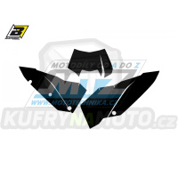 Polepy číslových tabulek (vystřižené) - KTM EXC / 08-11 - barva černá