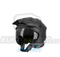 Přilba na skútr SWAPS Jet S769 Trooper s kšiltem - černá - velikost XXL
