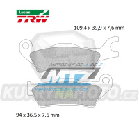 Destičky brzdové DP705-LU TRW Lucas MCB896 - směs Allround