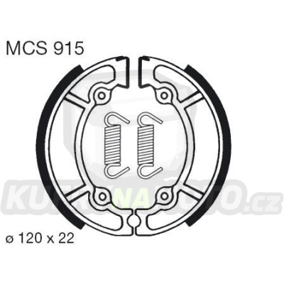 Brzdové čelisti LUCAS MCS 915