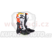 boty TECH 3, ALPINESTARS (černá/bílá/červená/žlutá fluo)