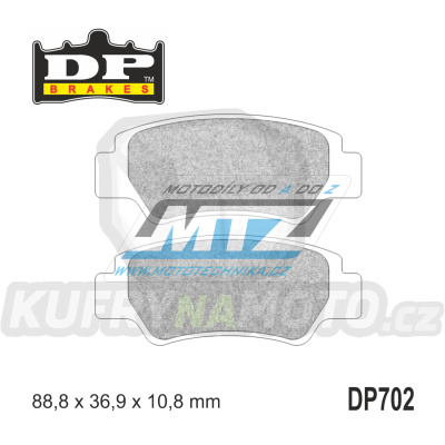 Destičky brzdové DP Brakes DP702 - směs Premium OEM Sinter