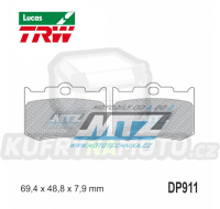 Destičky brzdové DP911-LURQ TRW Lucas MCB653RQ - směs Organic Racing