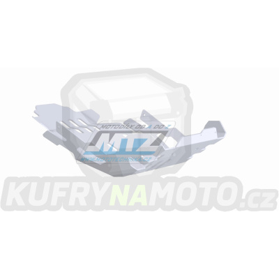 Kryt pod motor hliníkový Dual Sport - Honda XL1000 Varadero / 07-11 - barva stříbrná Ice Polished