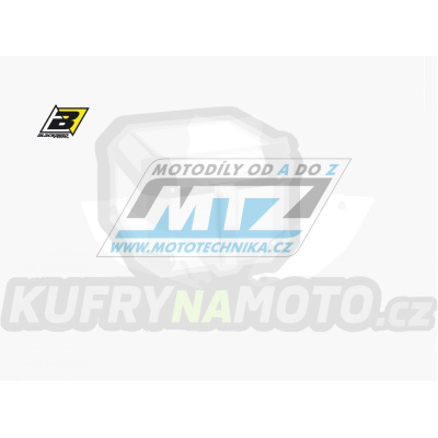 Polepy číslových tabulek (vystřižené) - Kawasaki KXF250 / 13-16 + KXF450 / 13-15 - barva bílá