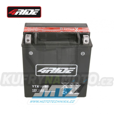 Baterie (akumulátor motocyklový) 4RIDE YTX16-BS (12V/14Ah)