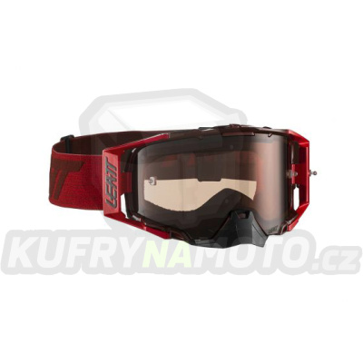 LEATT  brýle VELOCITY 6.5 GOGGLE RUBY/RED ROSE UC barva bordová/červená