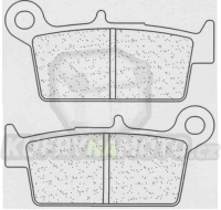 Přední brzdové destičky CL Brakes HM CRF 150 R 2007-2009 směs RX3 - akce
