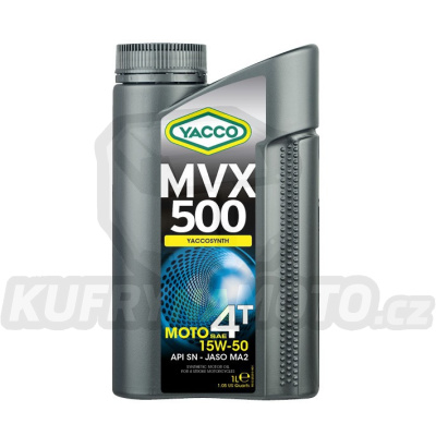 Motorový olej YACCO MVX 500 4T 15W50, YACCO (1 l)