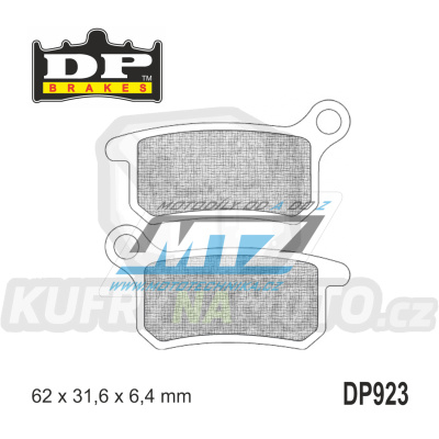 Destičky brzdové DP923 - DP BRAKES směs Premium Sinter OEM