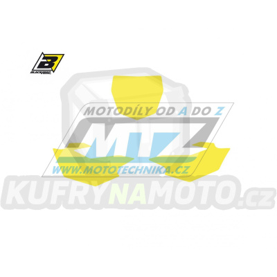 Polepy číslových tabulek (vystřižené) - Yamaha YZF250 / 14-18 + YZF450 / 14-17 - barva žlutá