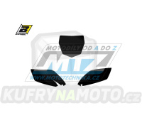 Polepy číslových tabulek (vystřižené) - Yamaha YZF250 / 10-13 - barva černá
