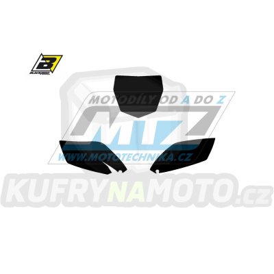 Polepy číslových tabulek (vystřižené) - Yamaha YZF250 / 10-13 - barva černá
