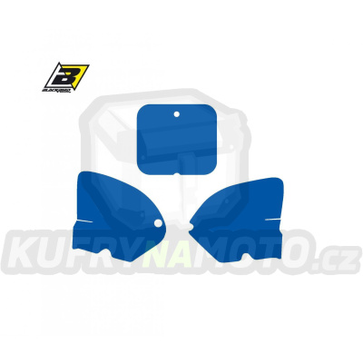 Polepy číslových tabulek (vystřižené) - Suzuki RM125+RM250 / 93 - barva modrá