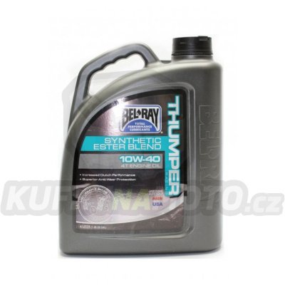 Motorový olej Bel-Ray THUMPER RACING SYNTHETIC ESTER BLEND 4T 10W-40 4 l