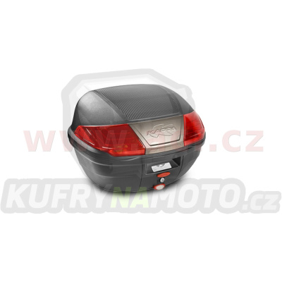 MONOLOCK TopCase - 40 l, KAPPA (černý, červené odrazky, kompozit)
