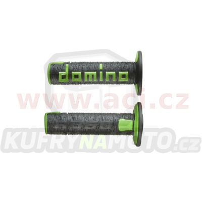 gripy A360 (offroad) délka 120 mm, DOMINO (černo-zelené)