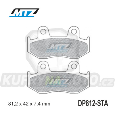 Destičky brzdové DP812-STA - směs Standard