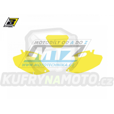 Polepy číslových tabulek (vystřižené) - Yamaha WRF250 / 01-02 + WRF400 / 98-02 + WRF426 / 00-02 - barva žlutá