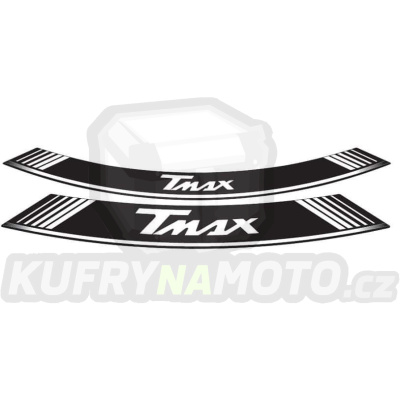 Linka na ráfek PUIG T-MAX 5532B bílá linky na ráfek - sada 8ks