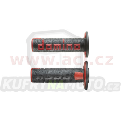 gripy A360 (offroad) délka 120 mm, DOMINO (černo-červené)