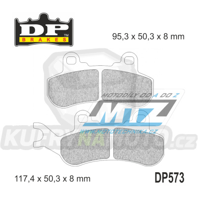 Destičky brzdové DP Brakes DP573 - směs Premium OEM Sinter