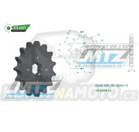 Kolečko řetězové (pastorek) 15054-15zubů ESJOT 50-15054-15 - Kawasaki KLX125 / 10-14 + Suzuki FL125 / 07-09 + Benelli TNT125 / 17-21 + Mash 50 Fifty / 16