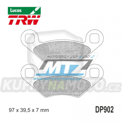 Destičky brzdové DP902-LUSI TRW Lucas MCB860SI - směs Sinter Offroad