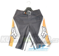 Kraťasy Fox Demon Boardie Caviar - šedo-oranžové - velikost 28