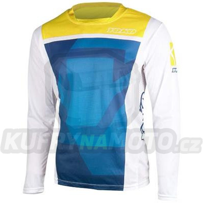 Dětský motokrosový dres YOKO KISA modrý / žlutý XL