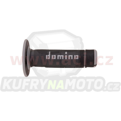 gripy A020 (offroad) délka 118 mm, DOMINO (černo-šedé)