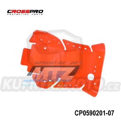 Kryt pod motor plastový DTC Engine Guard - KTM 250EXCF+350EXCF / 17-23 + Husqvarna FE250+FE350 / 19-23 + Gas-Gas ECF250+ECF350 / 21-23 (barva oranžová)
