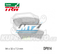 Destičky brzdové DP814-LUSI TRW Lucas MCB574SI - směs Sinter Offroad