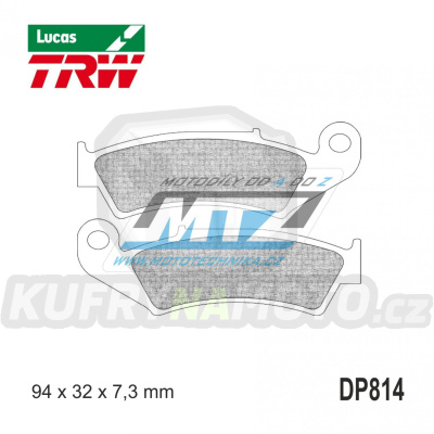 Destičky brzdové DP814-LUSI TRW Lucas MCB574SI - směs Sinter Offroad