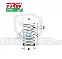 Pružiny spojkové (sada) Lucas MEF999-6 - Sherco SE250+SE300 / 15-24 + SEF450+SEF500 / 15-24