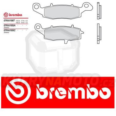 Brzdové destičky Brembo KAWASAKI VN CLASSIC 800 r.v. Od 98 -  směs Originál Přední