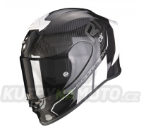 Moto přilba SCORPION EXO-R1 CARBON AIR CORPUS II černo/bílá