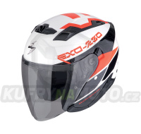 Moto přilba SCORPION EXO-230 BAND bílo/černo/červená