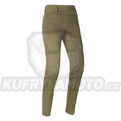 kalhoty SUPER LEGGINGS 2.0, OXFORD, dámské (legíny s Aramidovou podšívkou, khaki)