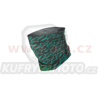 nákrčník ASTARS NECK TUBE, ALPINESTARS (černá/zelená)