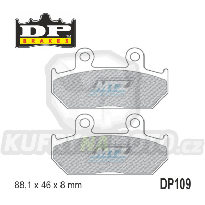Destičky brzdové DP109 DP Brakes - směs Premium OEM Sinter