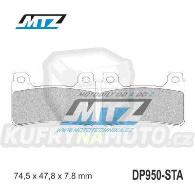 Destičky brzdové DP950-STA - směs Standard