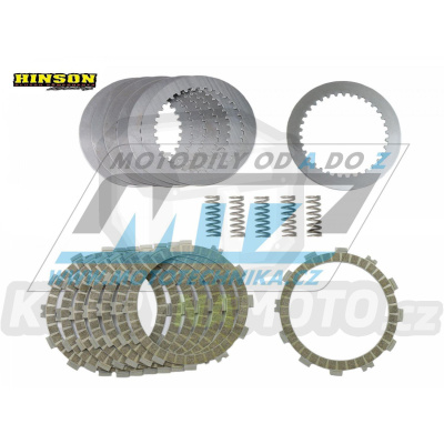 Sada spojkových lamel třecích, ocelových a pružin Hinson - Kawasaki KXF250+KX250 / 04-20 + KX250X + Suzuki RMZ250 / 04-24