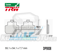 Destičky brzdové DP9008-LU TRW Lucas MCB782 - směs Allround