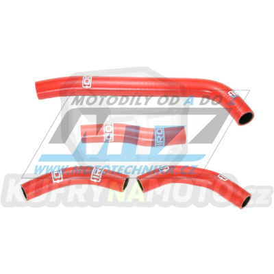 Hadice chladiče Honda CRF250R / 10-13 - červené (sada 4ks)