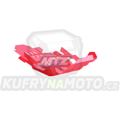 Kryt pod motor hliníkový Dual Sport - Honda XL1000 Varadero / 07-11 - barva červená