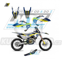 Polepy s potahem sedla (sada polepů a potah sedla Dream) - Husqvarna FC250+FC350+FC450 + TC125+TC250 / 23 - typ polepů Dream4
