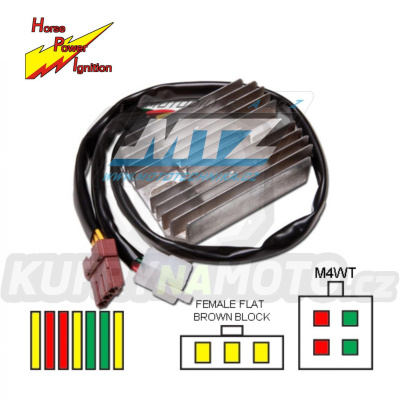 Regulátor dobíjení skútry Aprilia + Derbi + Gilera + Malaguti + Peugeot +  Piaggio